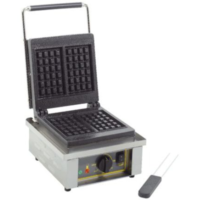 Gaufrier &eacute;l&eacute;ctrique simple ouverture 90 degr&eacute;s